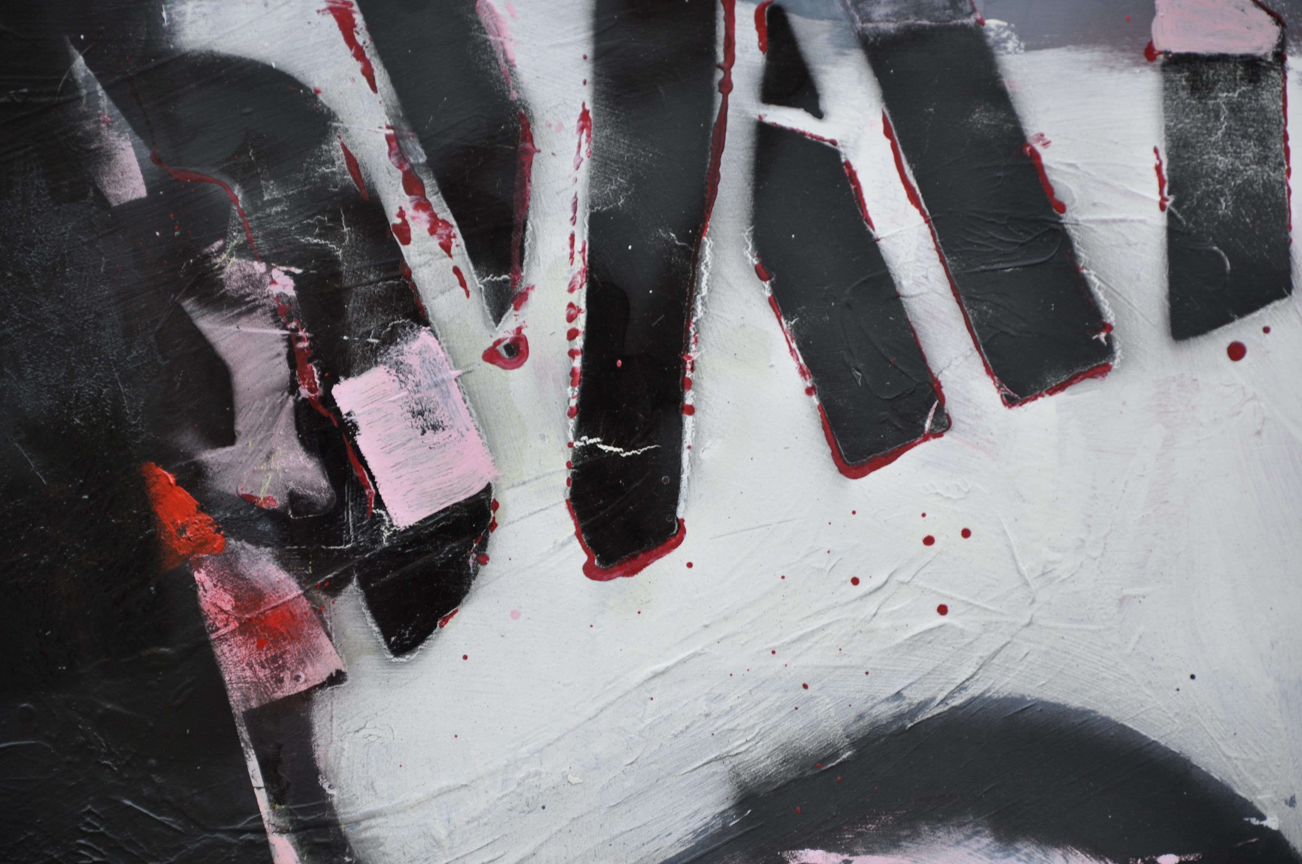 Abstract Painting di Kevin Brewerton - Karma, Pittura, Olio su pannello MDF