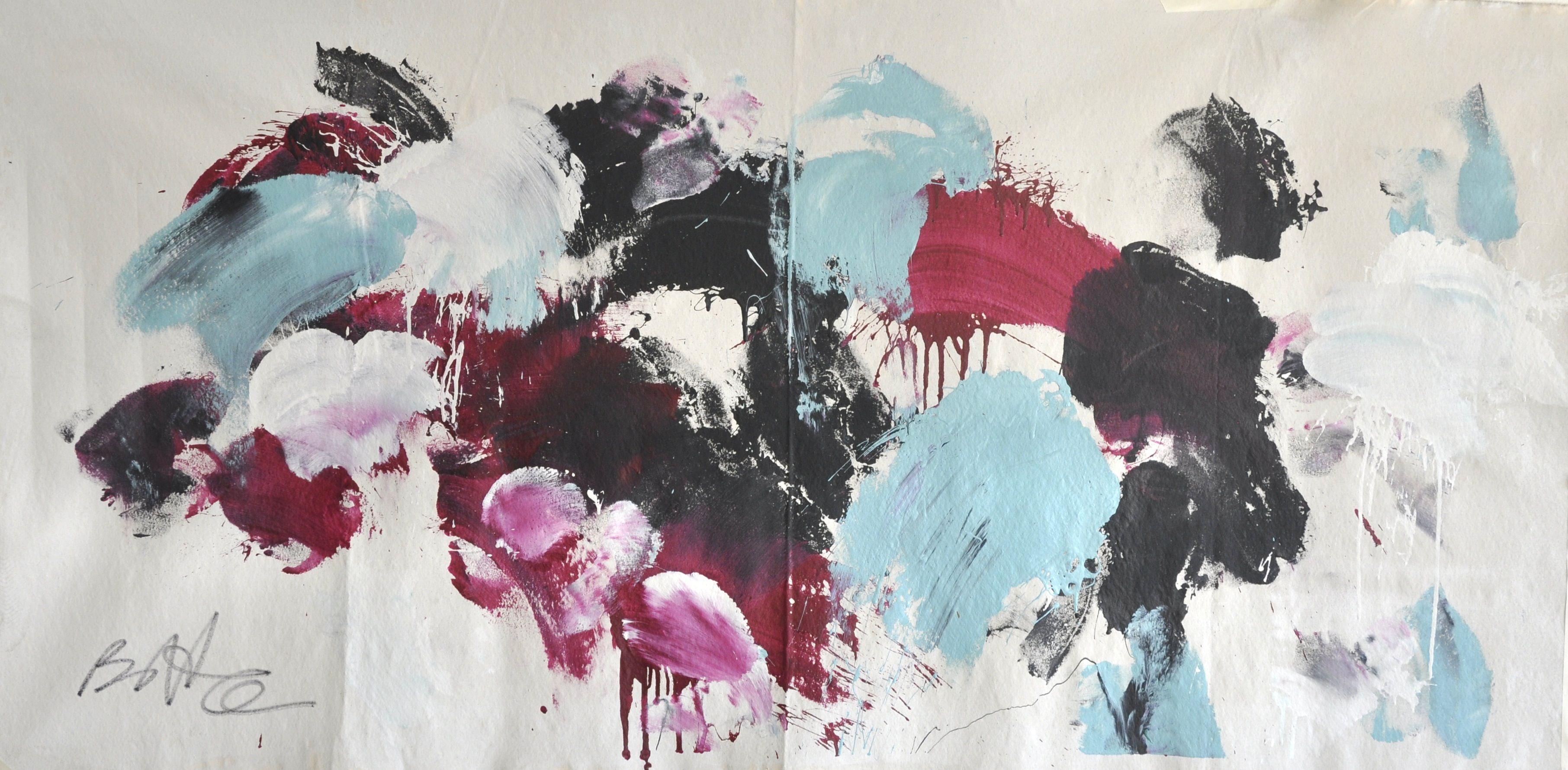 Abstract Painting di Kevin Brewerton - Trasloco a colori, Pittura, Acrilico su tela