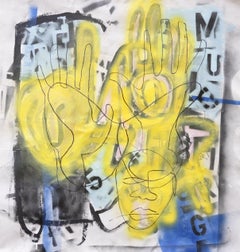 Mudra Man, Gemälde, Acryl auf Leinwand