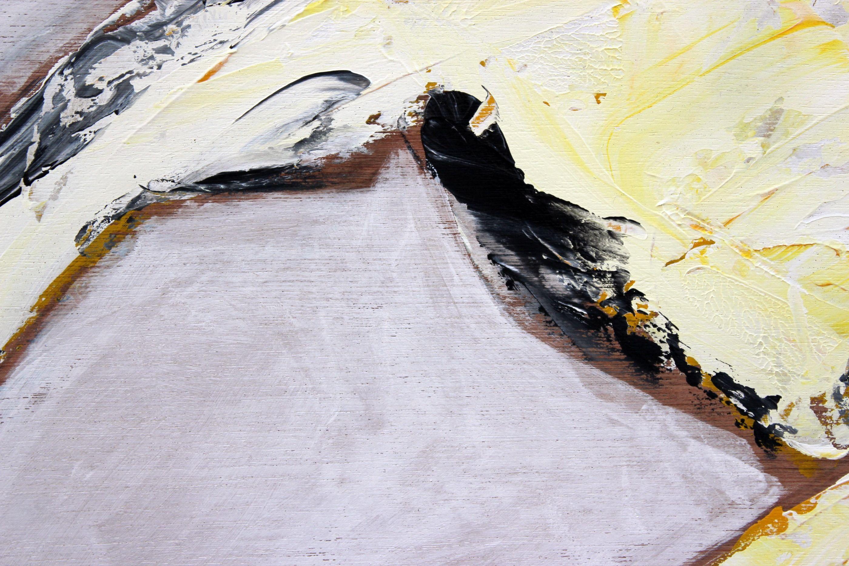 On The Ropes, Gemälde, Acryl auf Holzplatte (Sonstige Kunststile), Painting, von Kevin Brewerton
