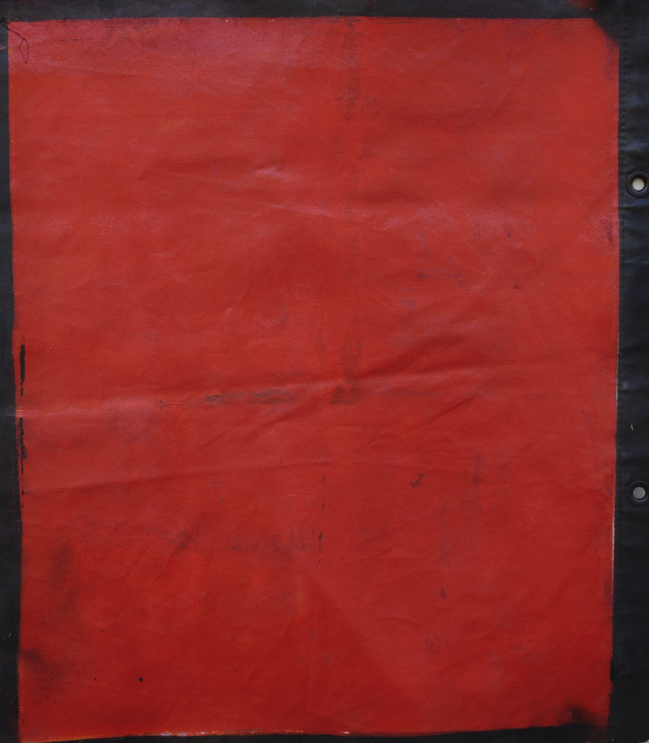 Kevin Brewerton Abstract Painting - Red, Painting, Oil on Canvas
