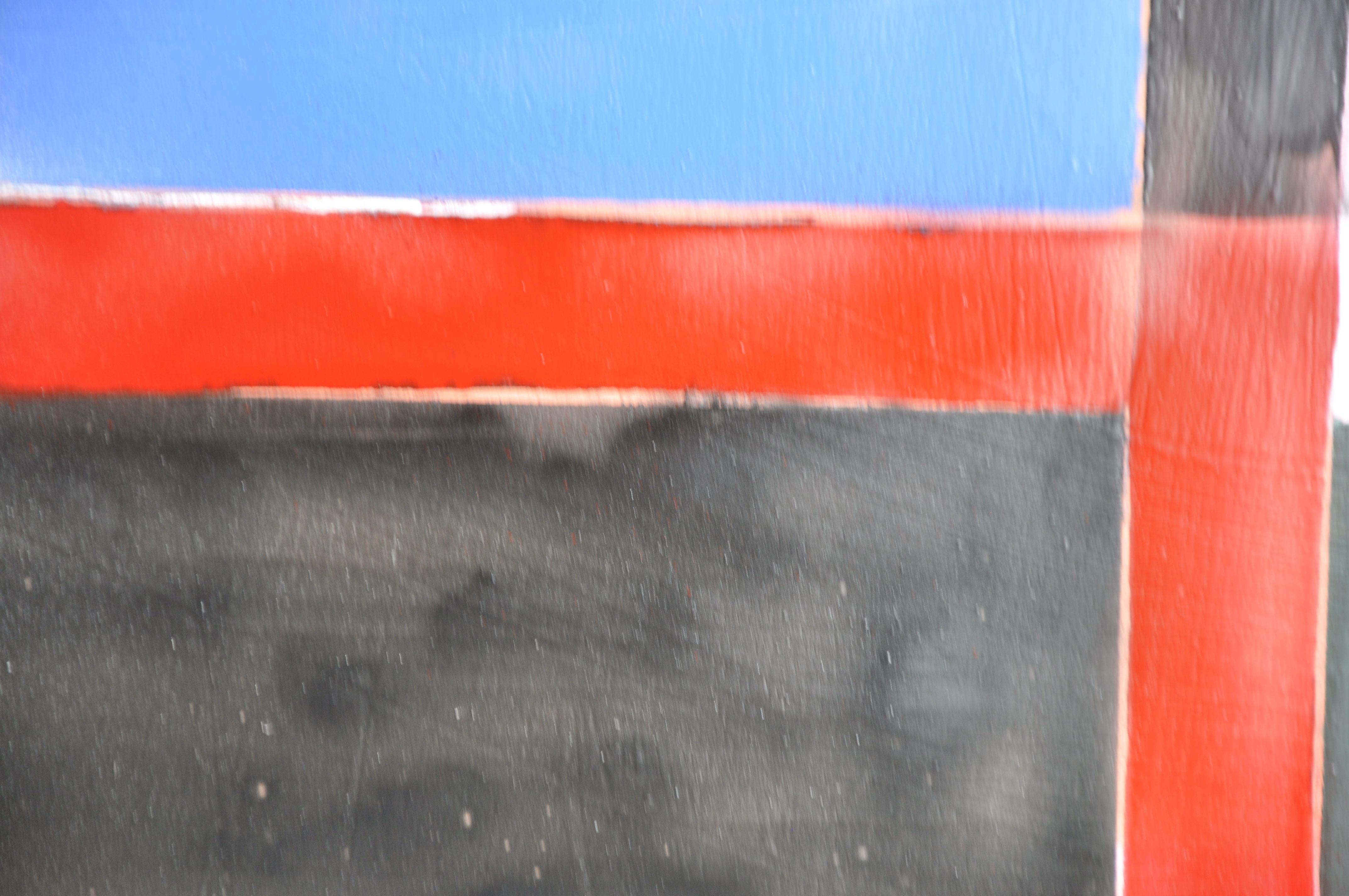Rotation à gauche, peinture, huile sur panneau de bois - Painting de Kevin Brewerton