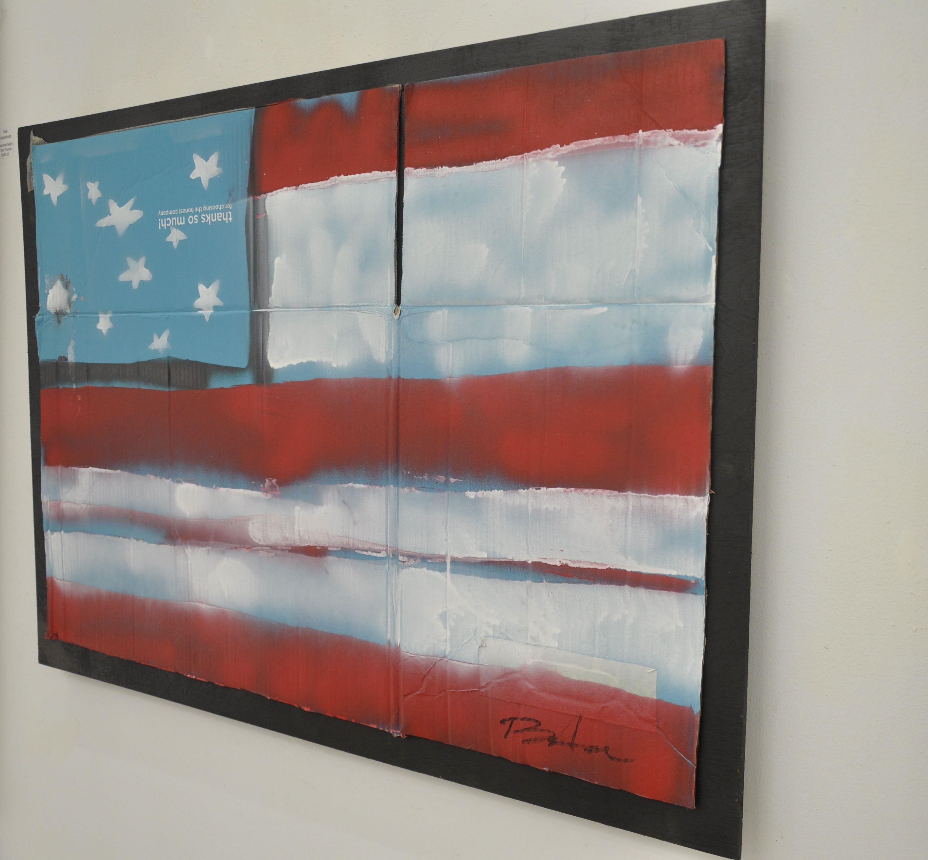 Vielen Dank You America, Gemälde, Öl auf Anderem – Painting von Kevin Brewerton
