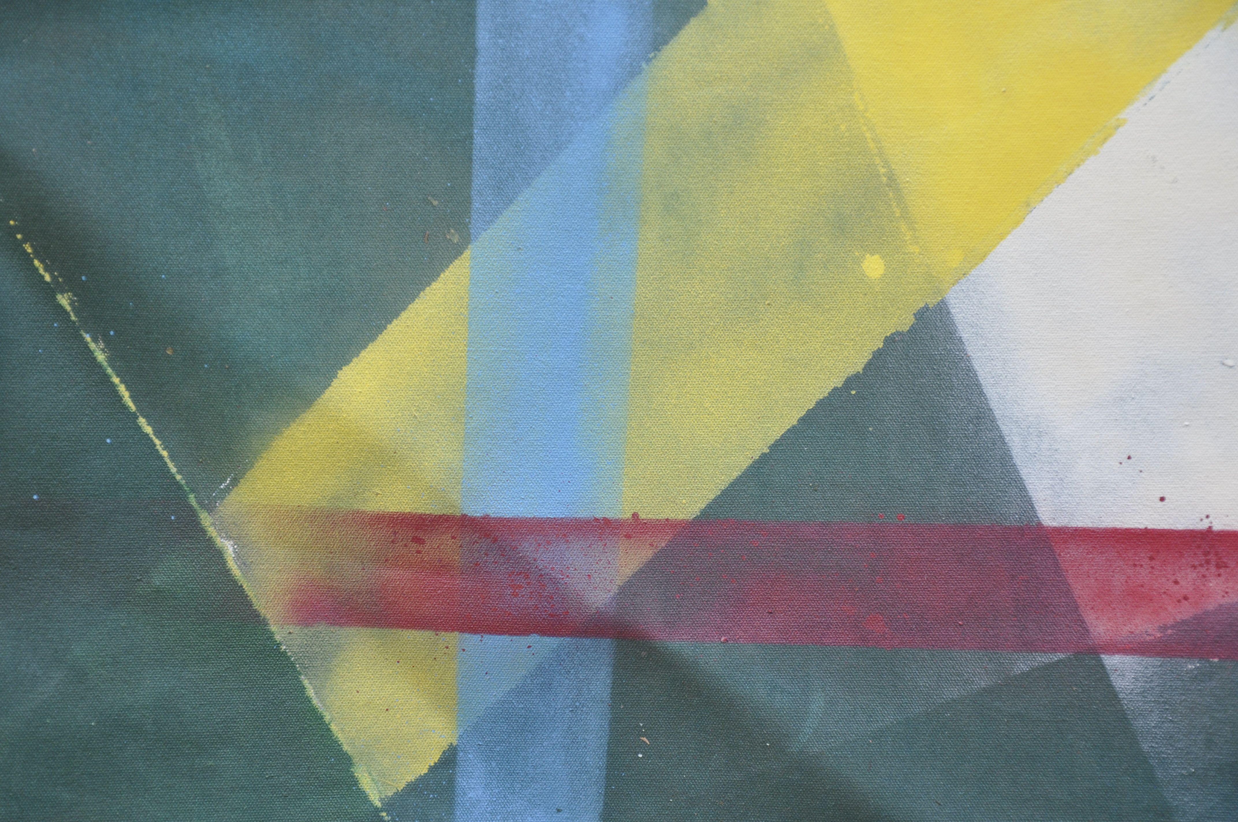 Ziggy, Pittura, Olio su tela - Painting Astratto di Kevin Brewerton