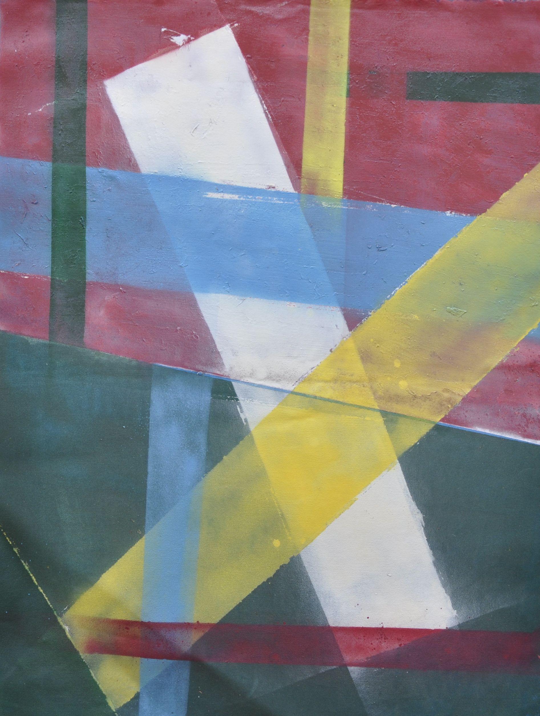 Abstract Painting di Kevin Brewerton - Ziggy, Pittura, Olio su tela