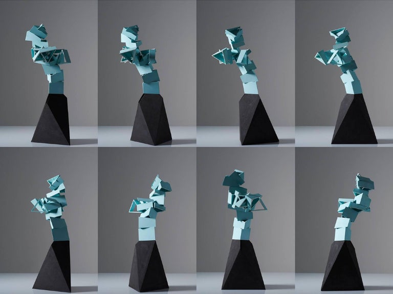 Kevin Callaghan - Turquoise Dream Roads - Abstract Ceramic Geometric ...
