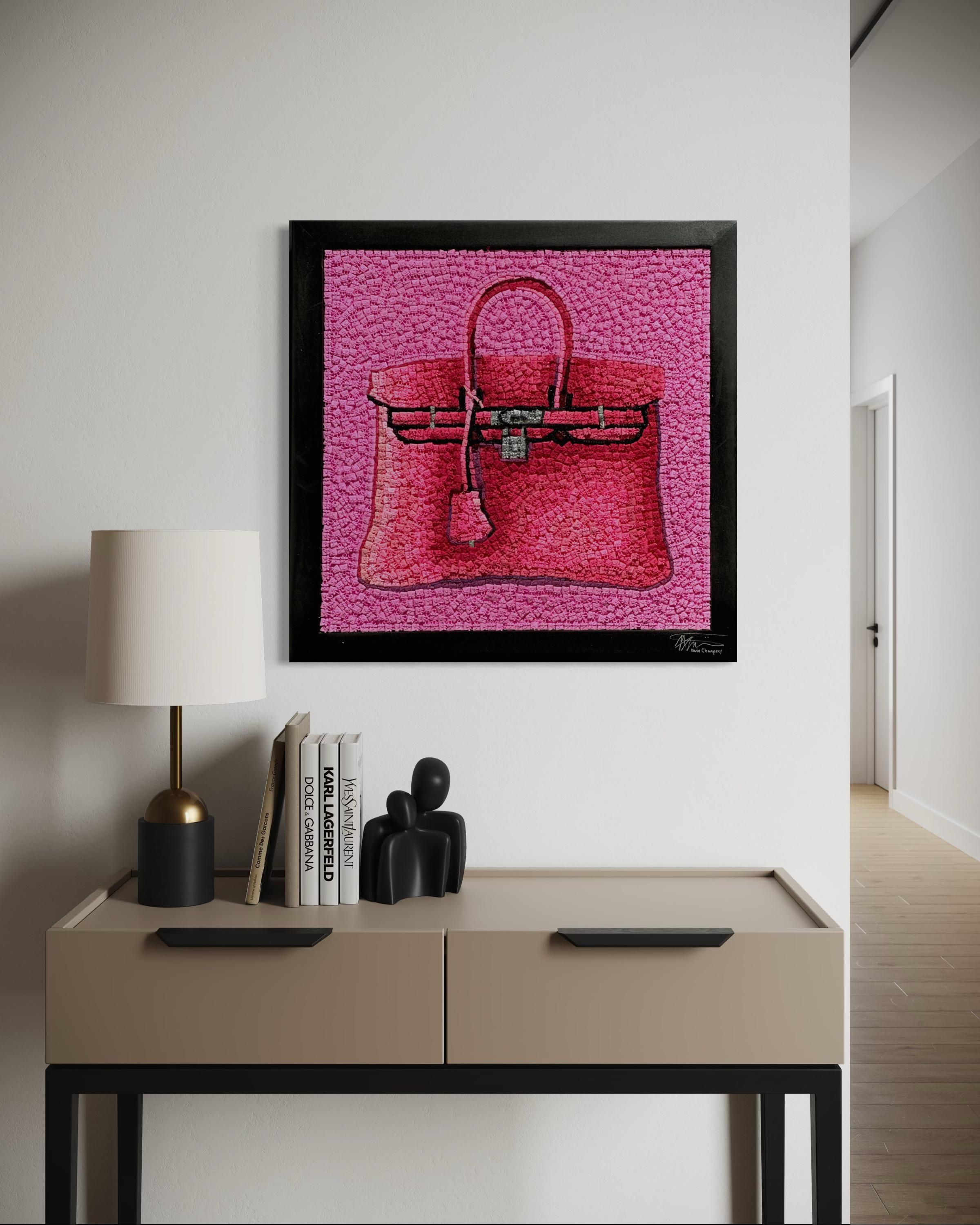 KEVIN CHAMPENY - Mosaïque H Tribute, Pink en vente 2