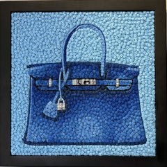 Kevin Champeny - Carried Away: Blue, Wall Sculpture