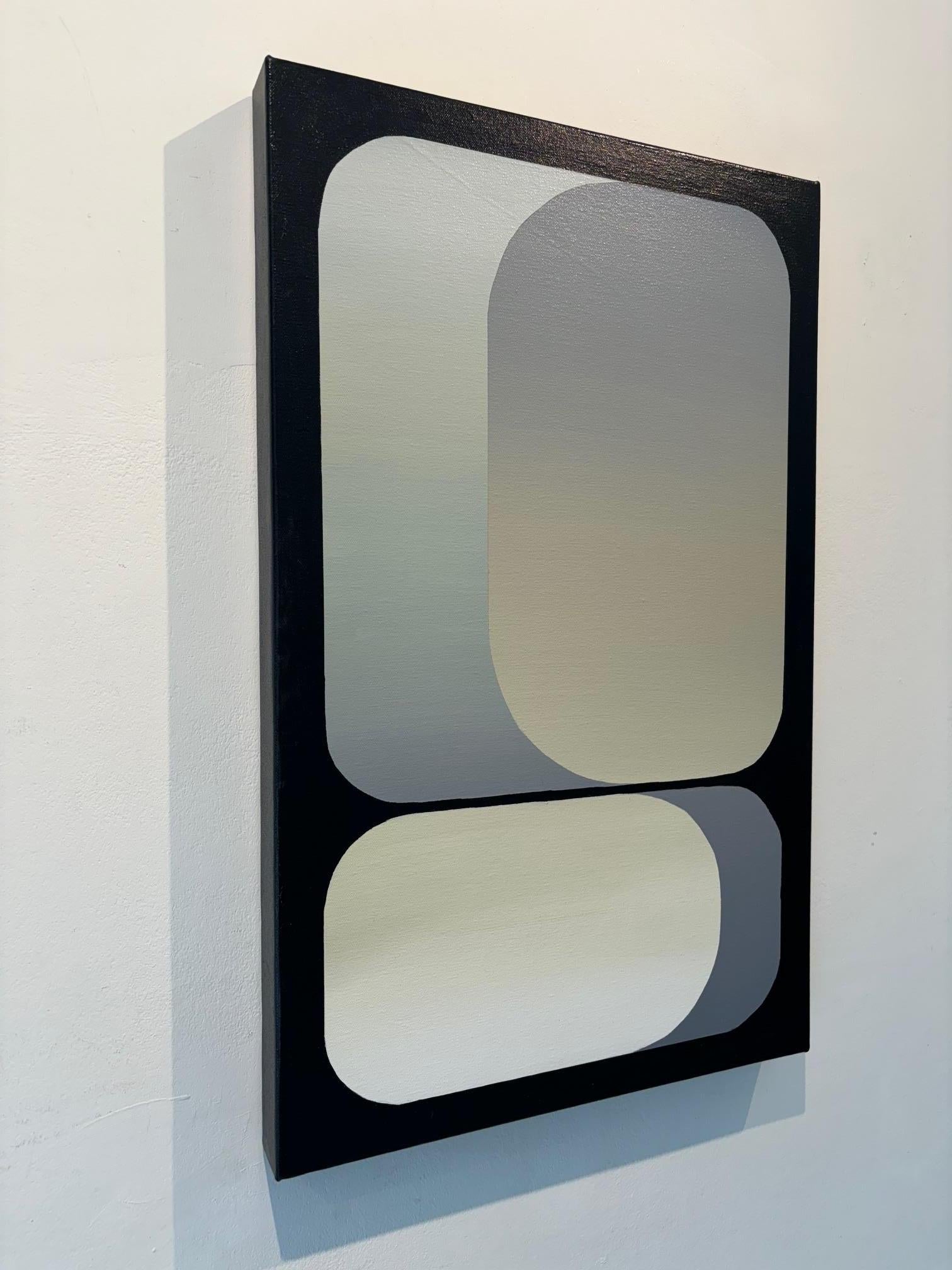 Rising - arte abstracto original - pintura acrílica geométrica - obra de arte contemporánea - Painting de Kevin Cross