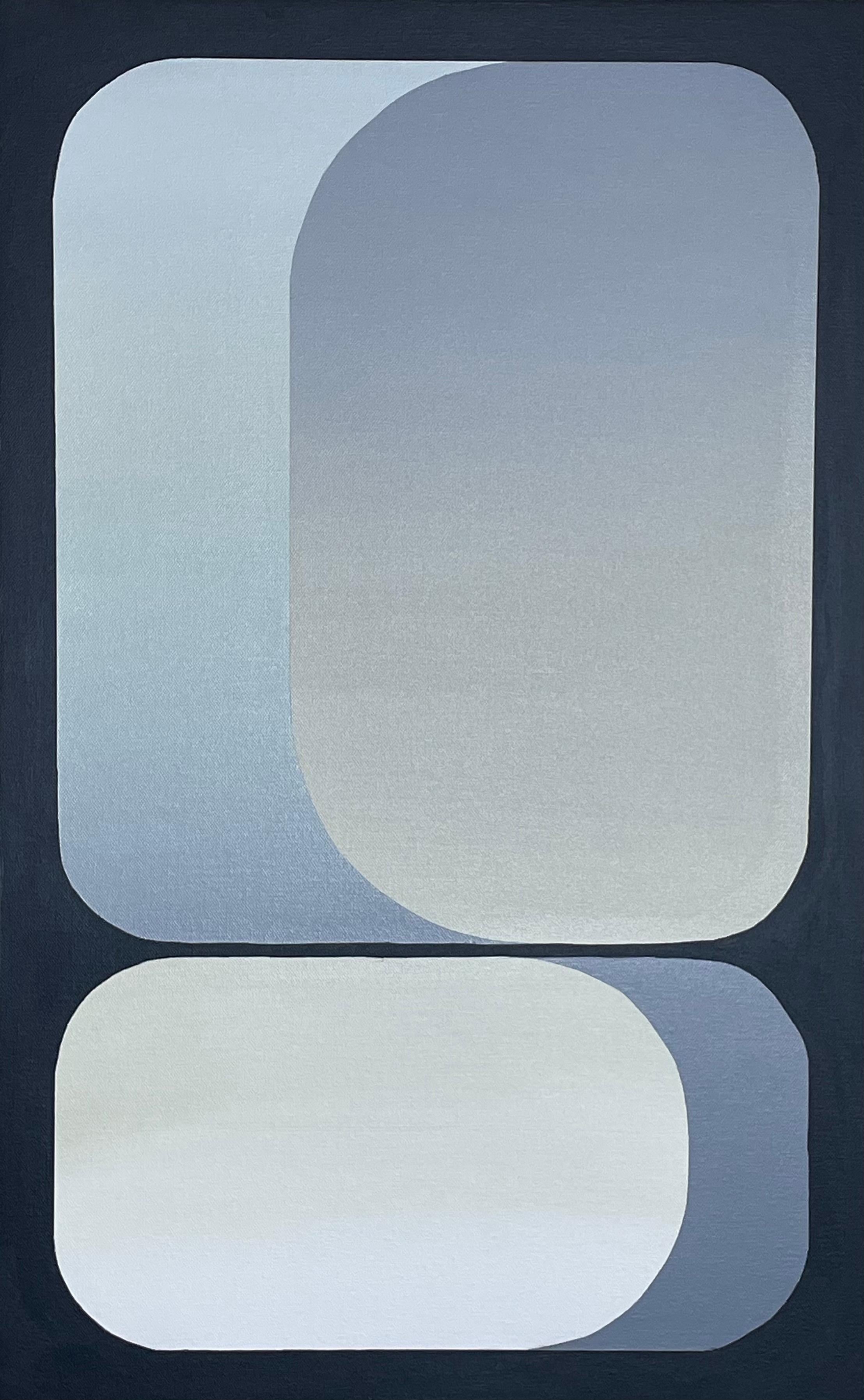 Rising - arte astratta originale - pittura acrilica geometrica - opera d'arte contemporanea