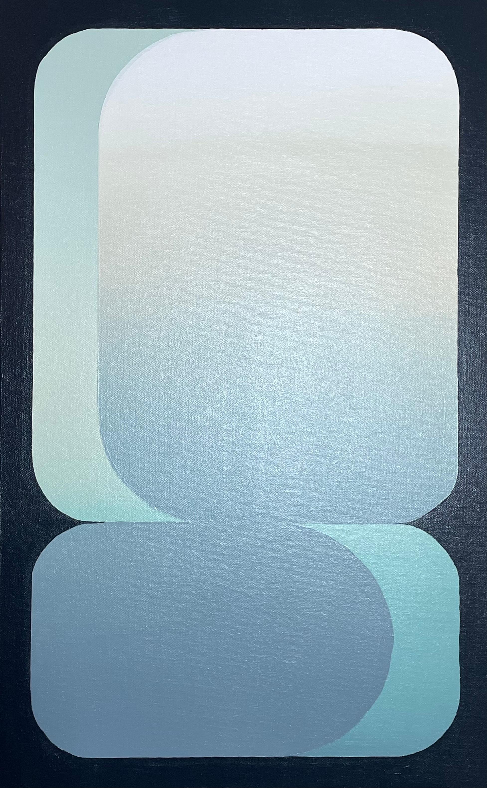 Ambientazione-pittura acrilica geometrica-arte astratta originale-opera d'arte contemporanea