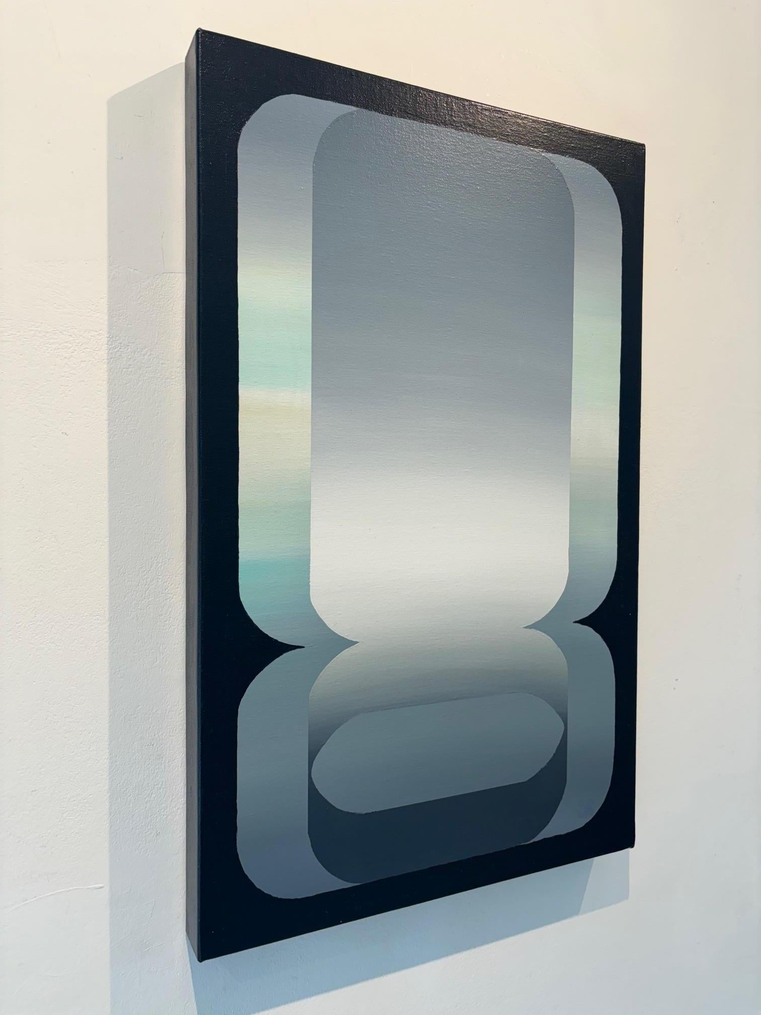 Wide Open - pittura acrilica astratta geometrica originale - opera d'arte contemporanea - Art Astrattismo geometrico di Kevin Cross