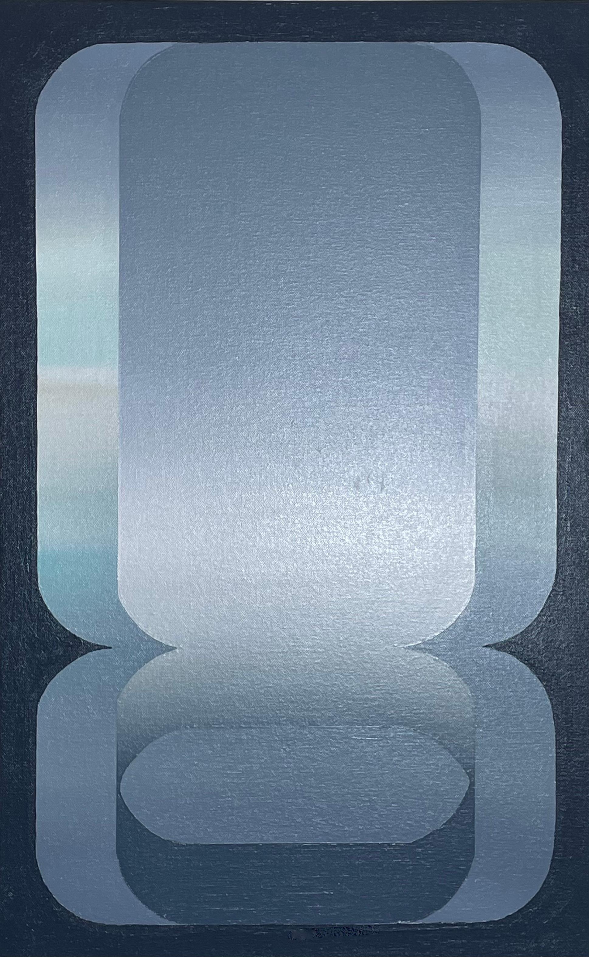 Wide Open - pittura acrilica astratta geometrica originale - opera d'arte contemporanea