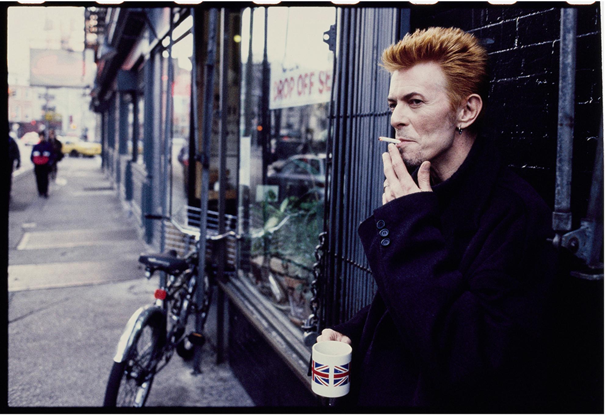 Kevin Cummins Portrait Photograph - David Bowie Tea and Sympathy New York City, framed signed limited edition print