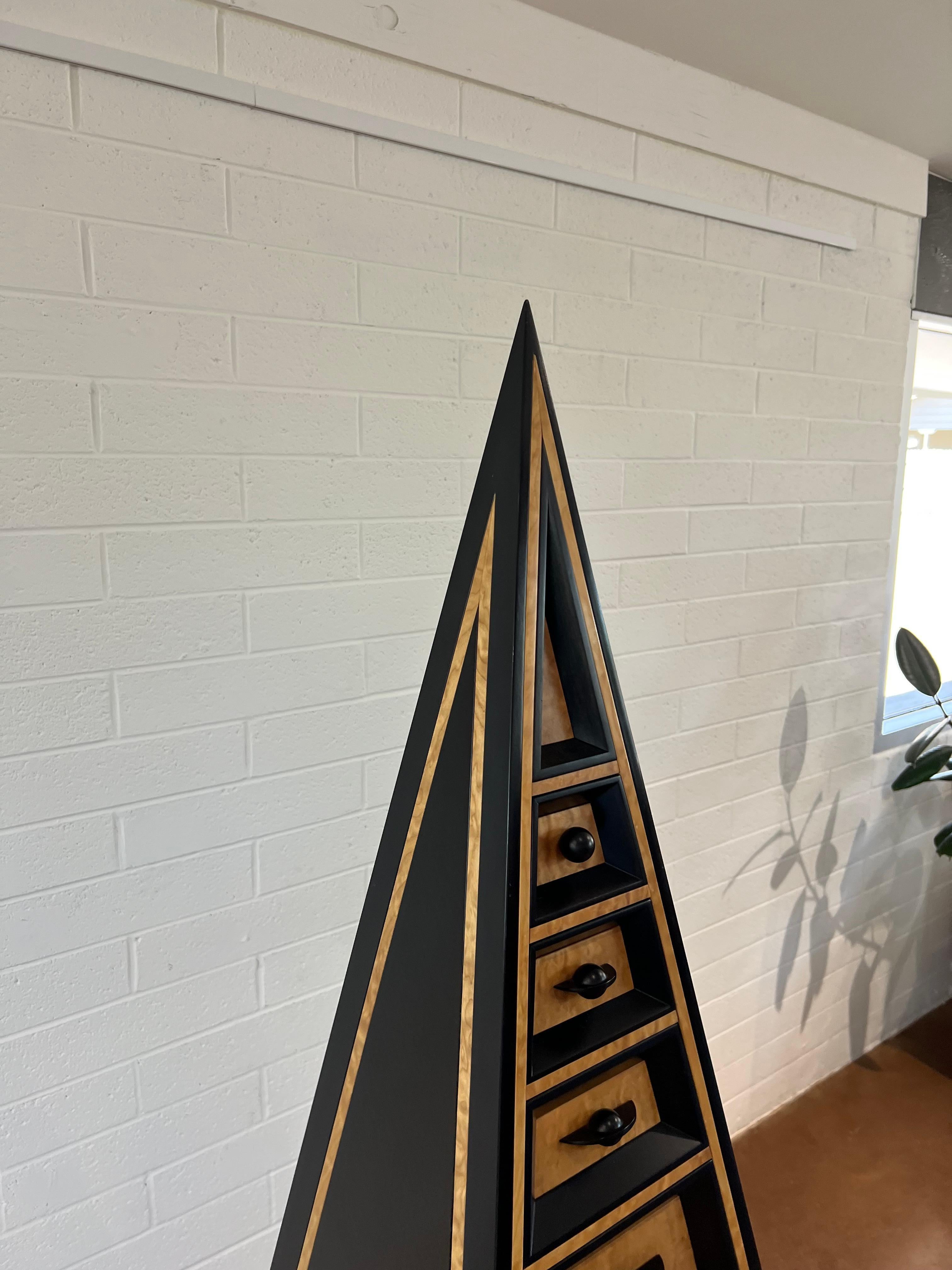 Kevin Irvin Pyramid Cabinet, Custom, 2001 In Good Condition In Phoenix, AZ