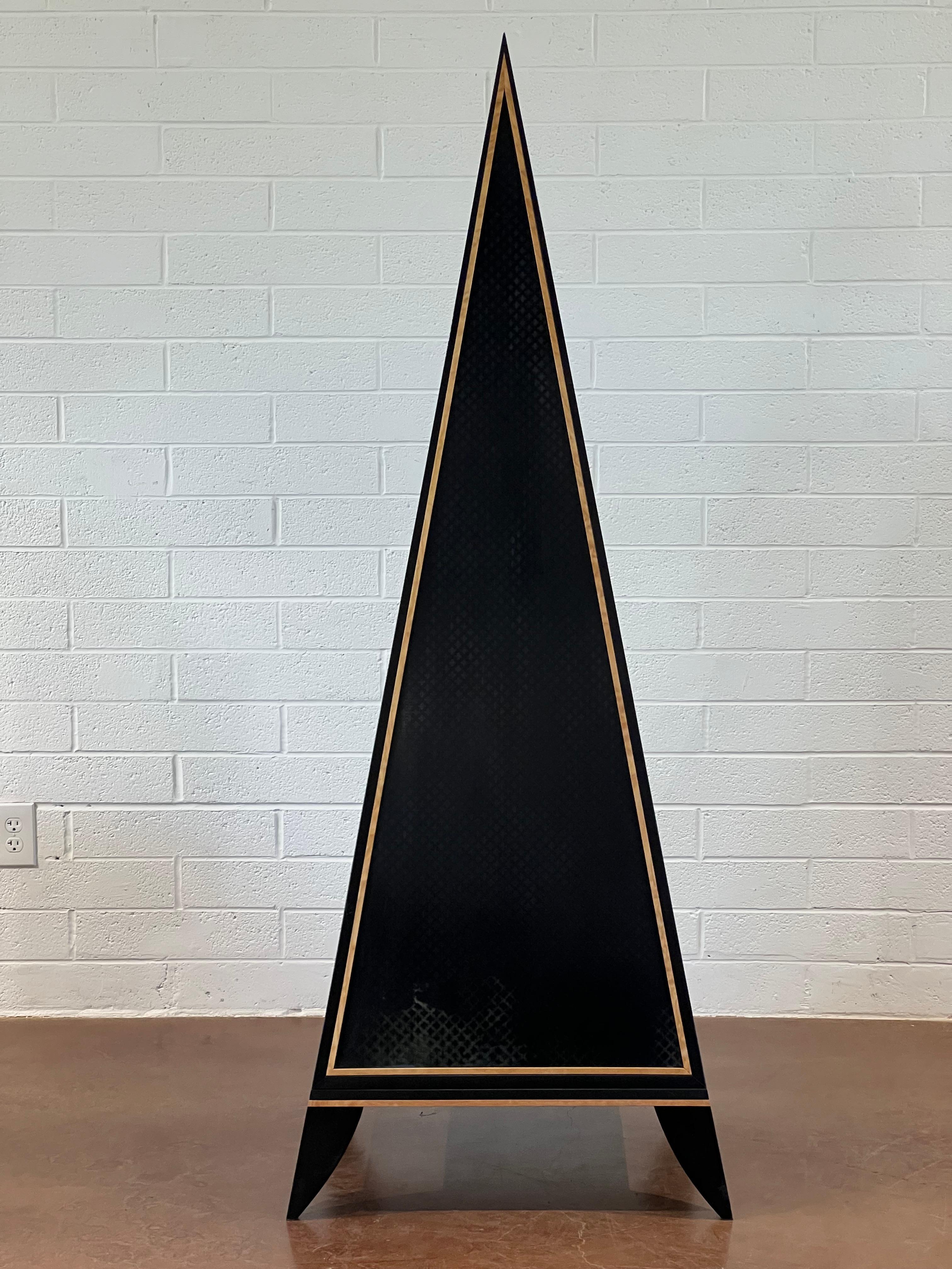 Bois Cabinet pyramidal de Kevin Irvin, sur mesure, 2001 en vente