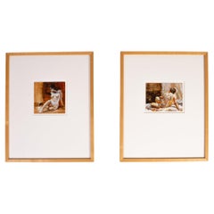 Kevin Kadar Pair of Nude Acrylic Paintings 1996