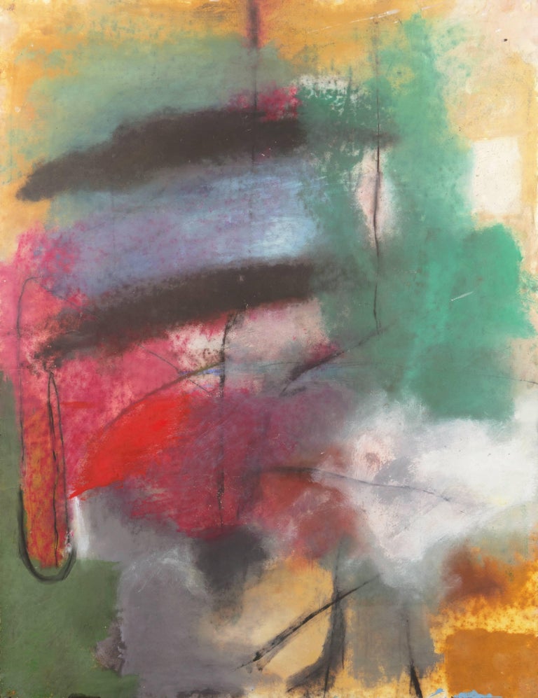 Kevin Keaney Abstract In Charcoal And Teal Large Bay Area Oil