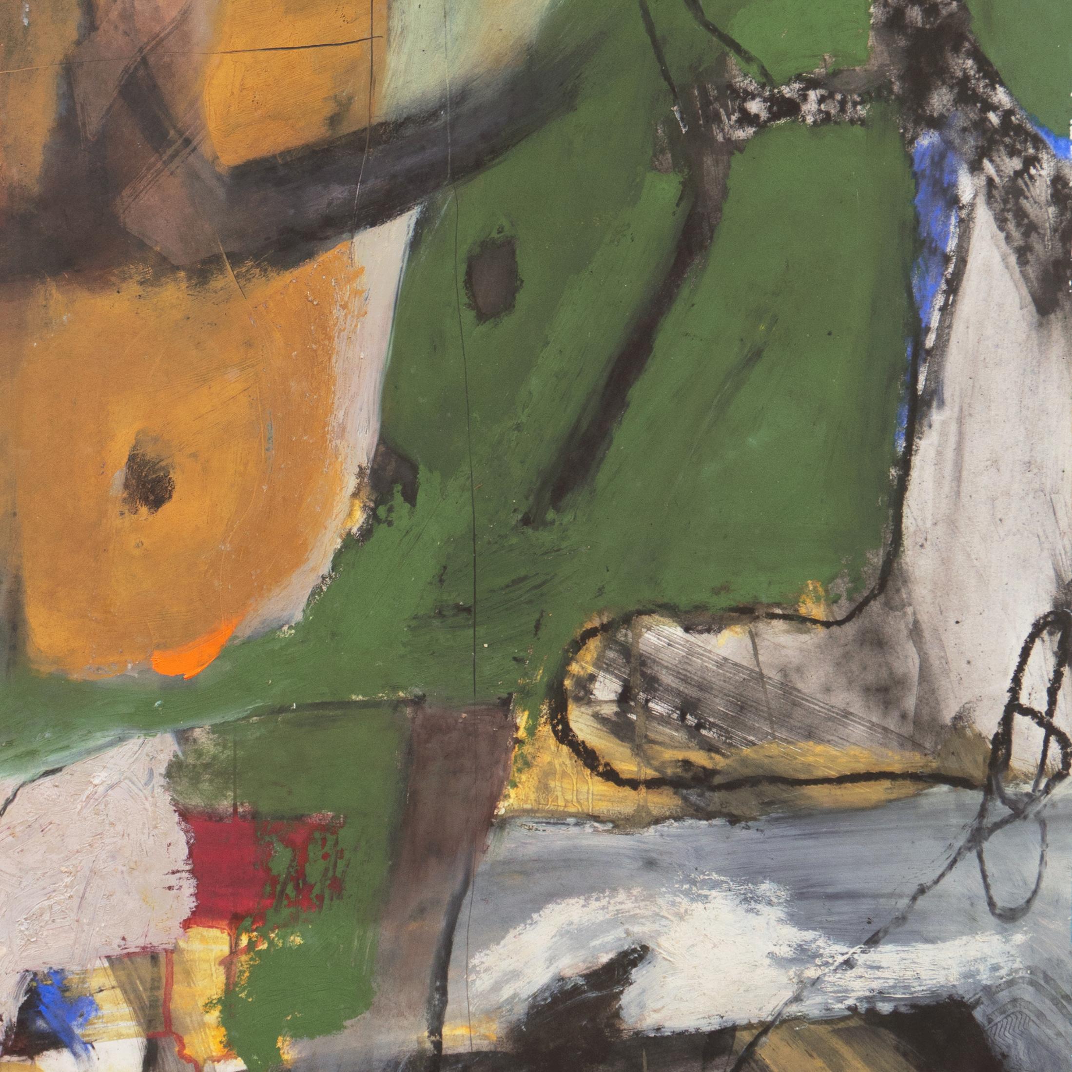 'Hommage à Chagall', Large Bay Area Abstract Oil, San Francisco Art Institute 1