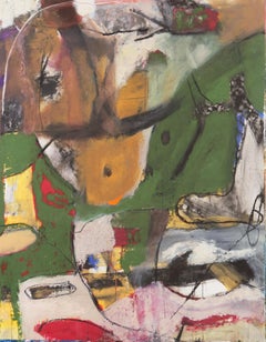 'Hommage à Chagall', Large Bay Area Abstract Oil, San Francisco Art Institute