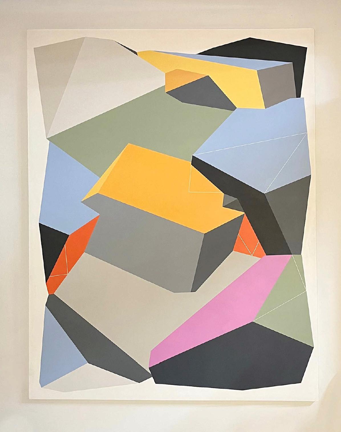 Abstract Painting Kevin Kelly - Sans titre