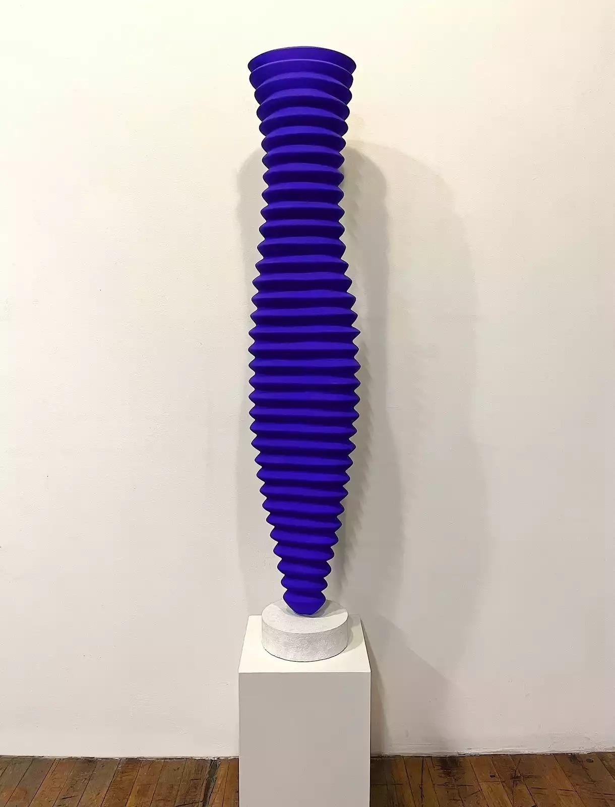 Kevin Kelly Abstract Sculpture - Knife V (Blue Knife)