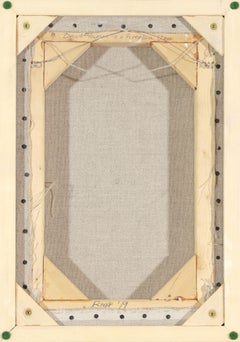 "Dried Flowers in Porcelain Vase", Oil painting by Kevin Knopp in artist's frame