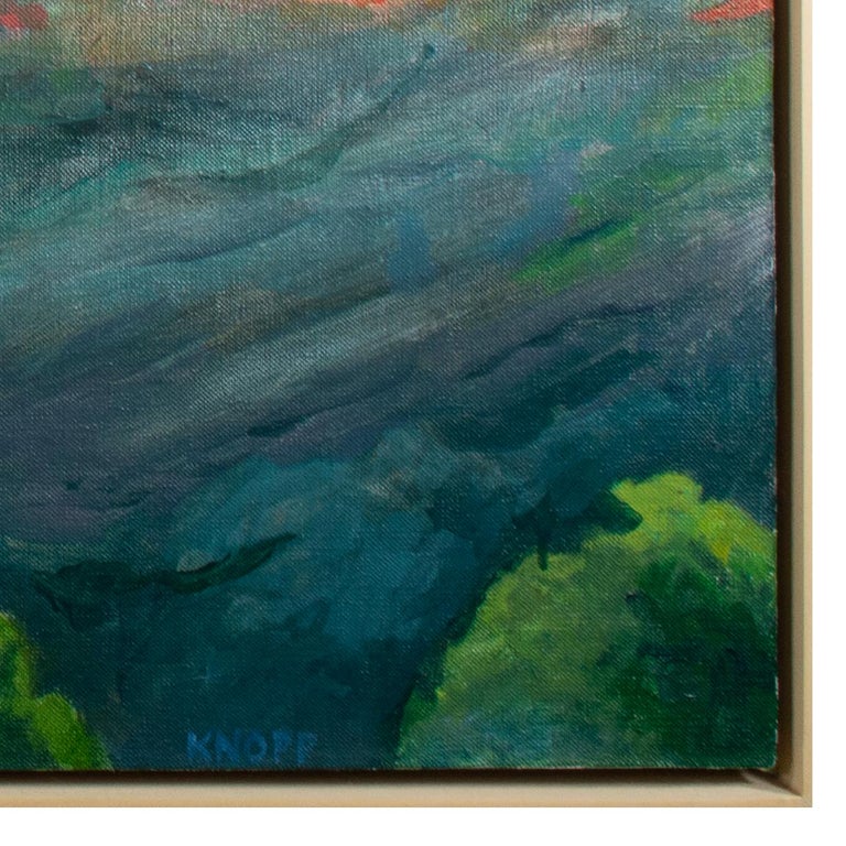 'King's Bluff, La Crosse' original oil landscape painting signed by Kevin Knopp For Sale 3