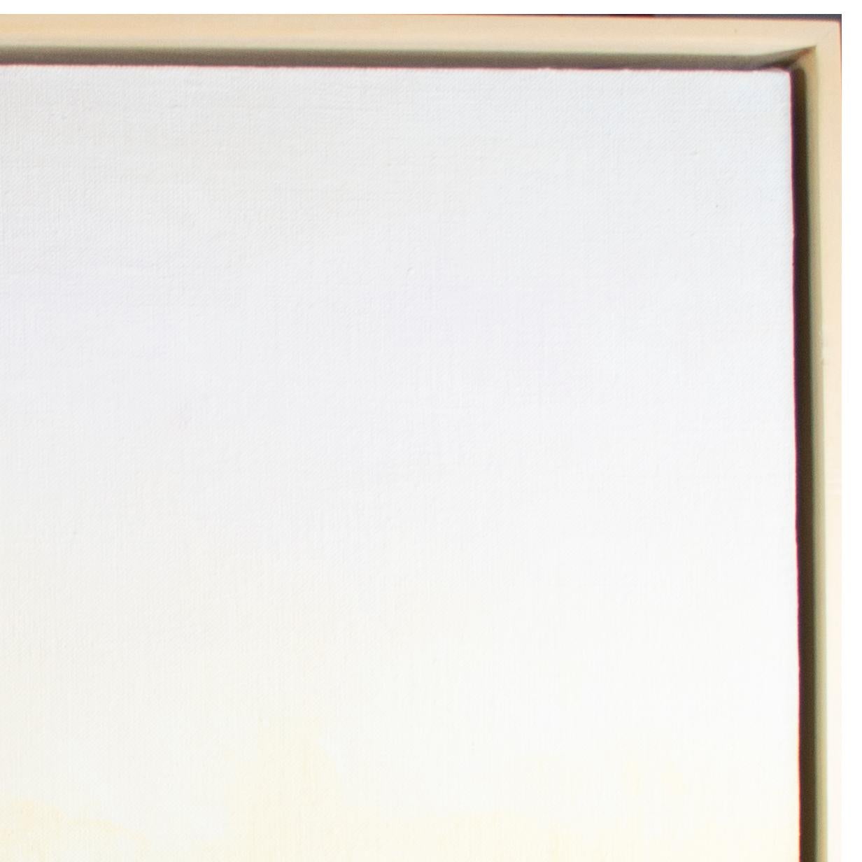 Paisaje contemporáneo pintura al óleo colorido montañas bosque cielo firmado en venta 1