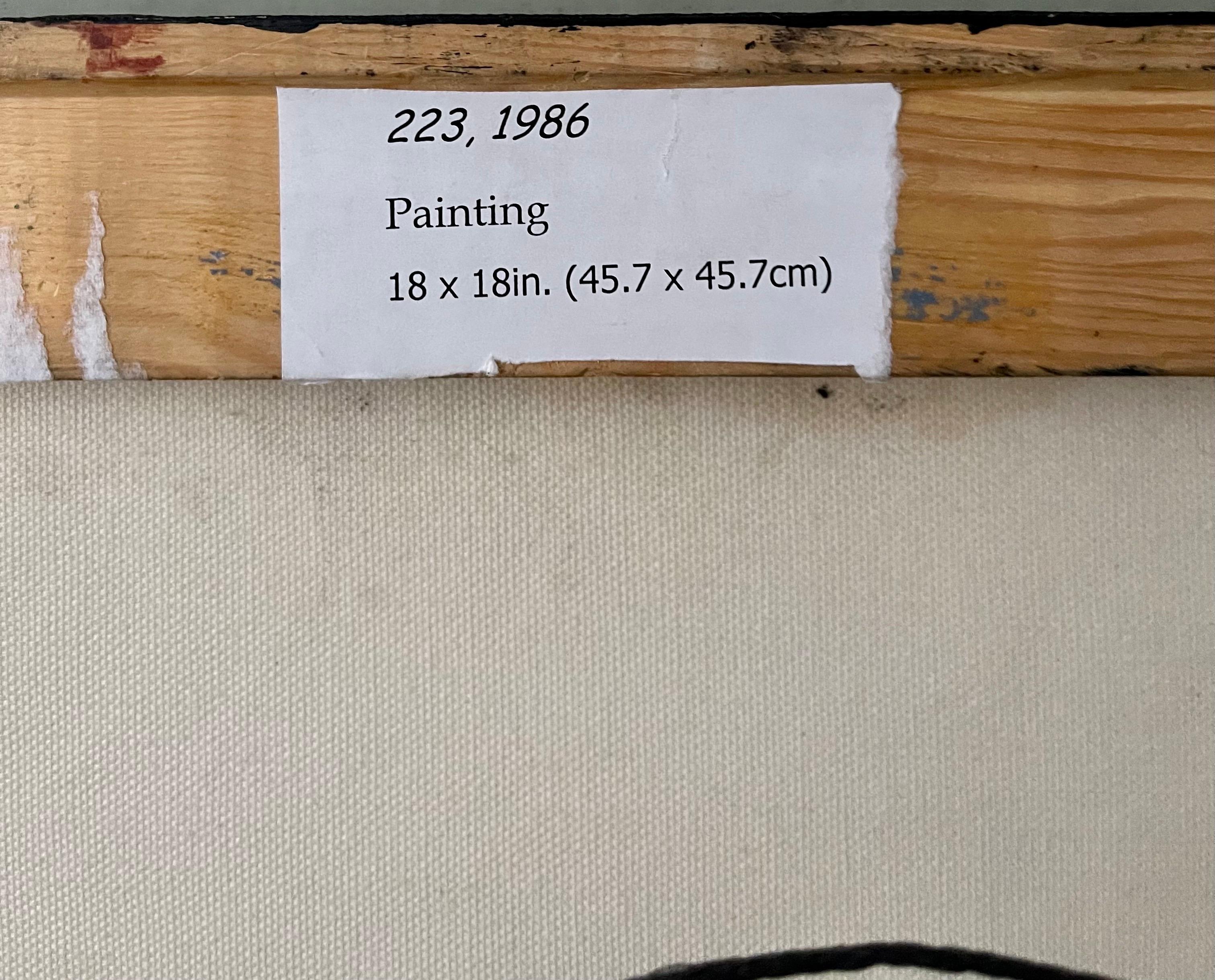Minimalista  Pittura a olio nera, collage, tecnica mista su tela Kevin Larmon in vendita 3