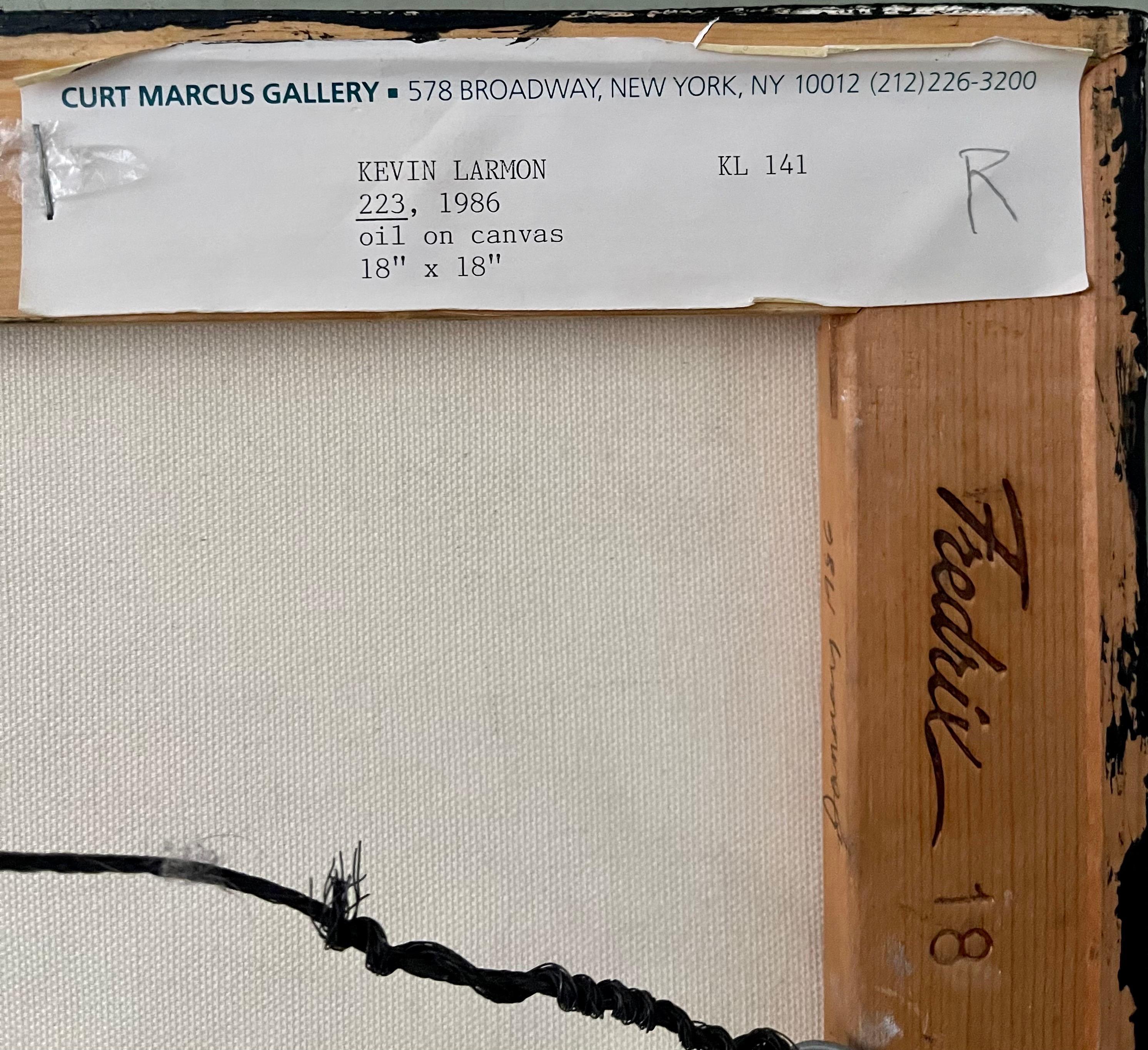 Minimalista  Pittura a olio nera, collage, tecnica mista su tela Kevin Larmon in vendita 4
