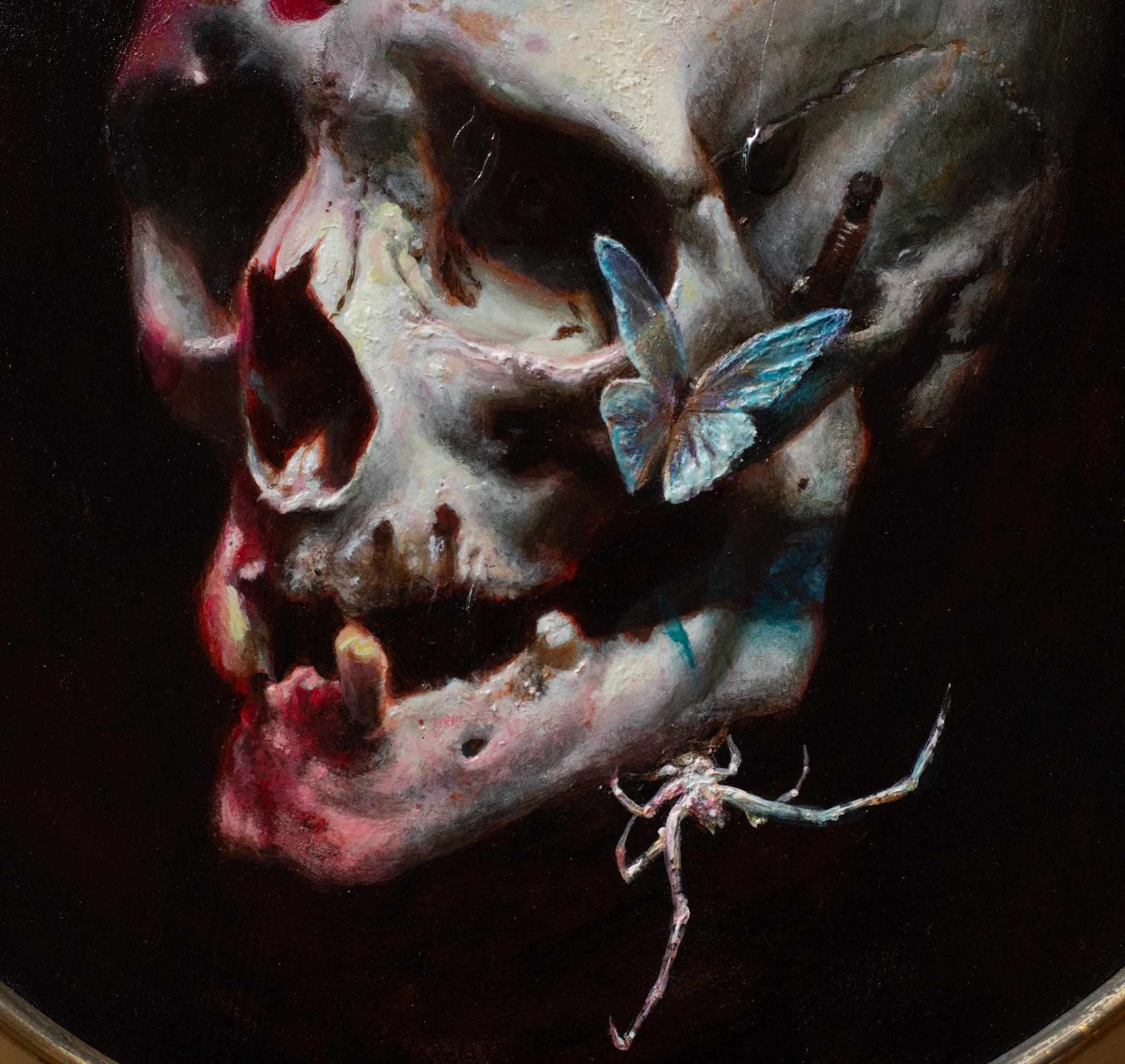 Danse Macabre (Der Tanz des Todes) – Painting von Kevin Llewellyn