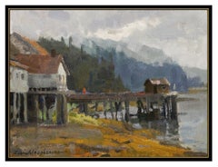 Kevin Macpherson Original Oil Painting On Board Signed Alaska Landscape Artwork