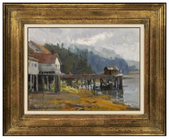 Kevin Macpherson Original Oil Painting On Board Signed Alaska Landscape Artwork