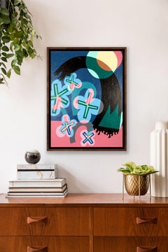 Flores lúcidas, Pintura, Acrílico sobre lienzo