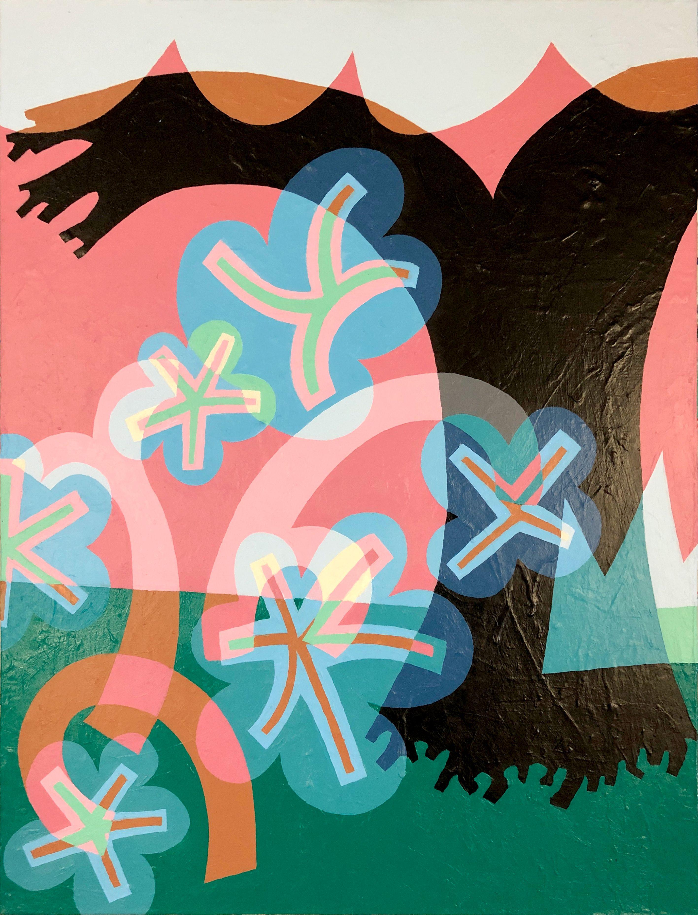 Lucid Garden, Painting, Acrylic on Canvas