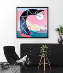 Pink Noon, Painting, Acrylic on Canvas