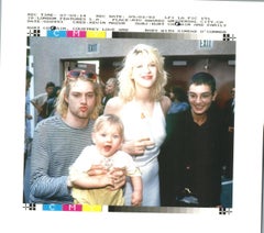 Kurt Cobain, Courtney Love, and Frances Bean Vintage Original Photograph