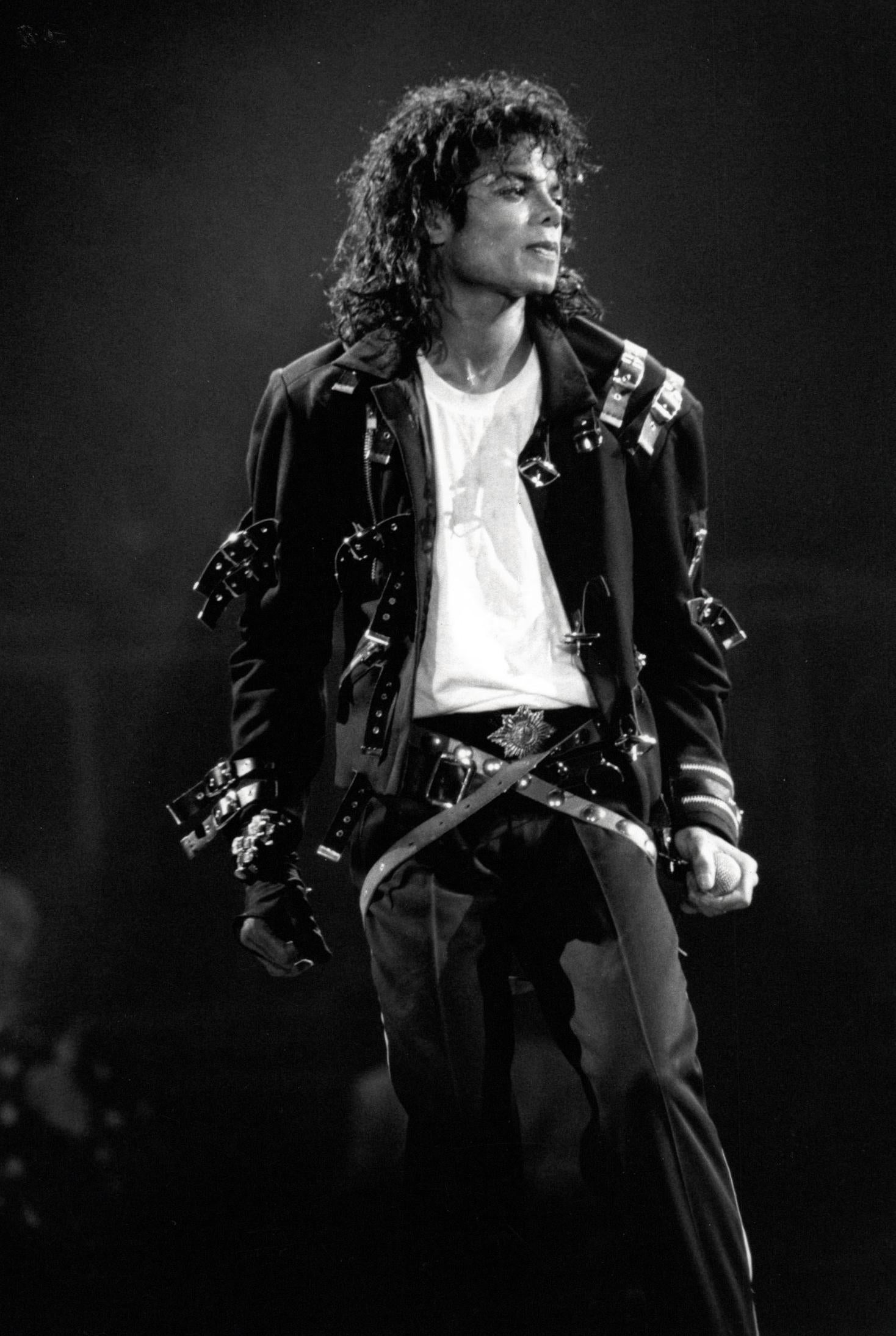 Michael jackson black leather jacket clearance