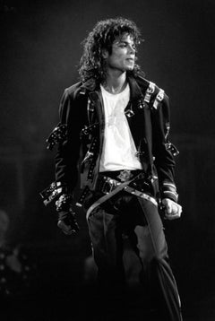 Michael Jackson Performing in Iconic Leather Jacket Vintage Original Photograph