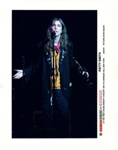 Patti Smith at Tibet House Benefit Concert Vintage Original Photograph