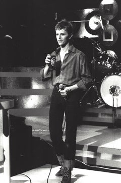 Young David Bowie on Stage Vintage Original Photograph