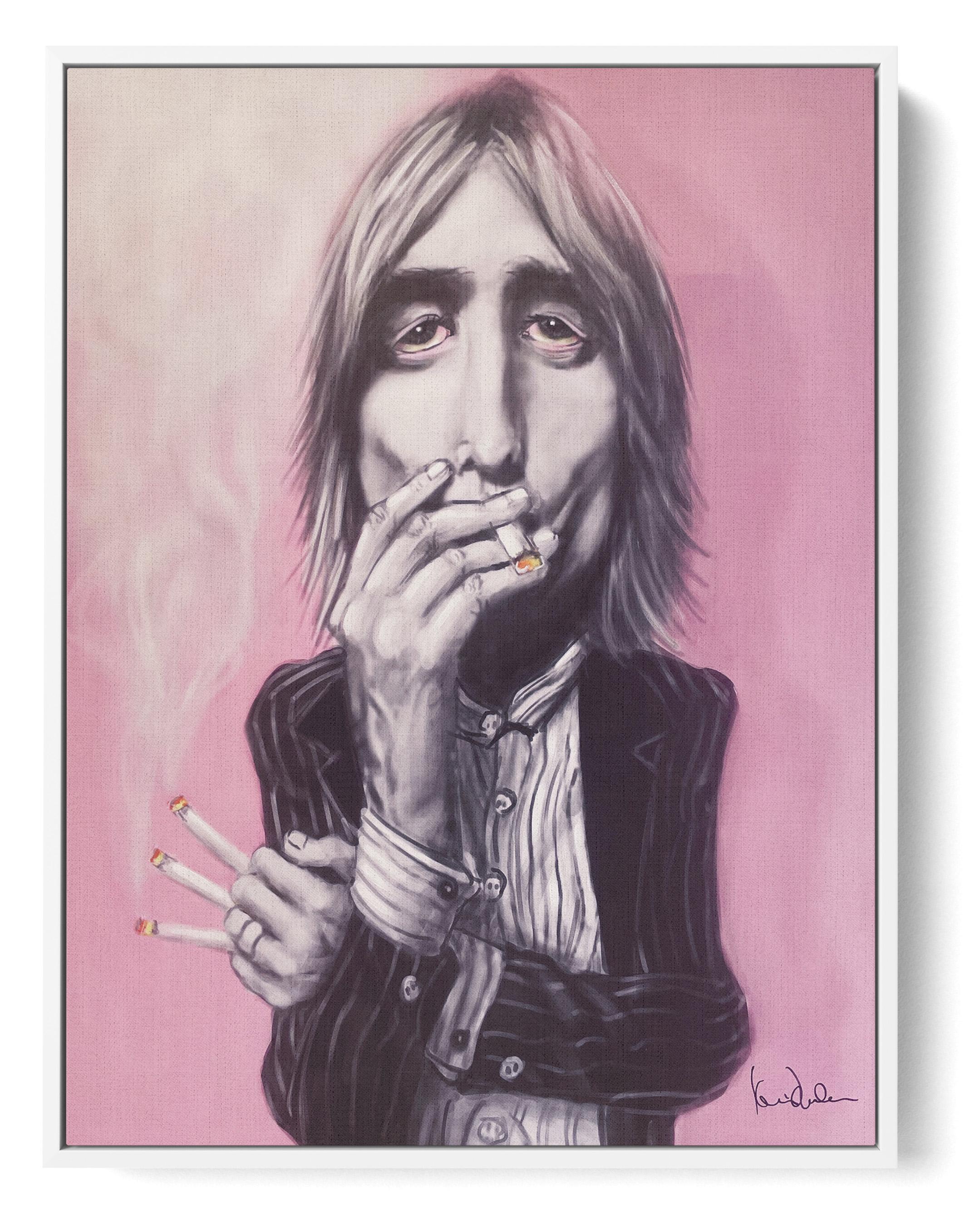 Tom Petty - Pop Art Mixed Media Art par Kevin Nealon
