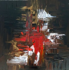 Red Cross, peinture, acrylique sur toile