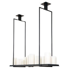 Kevin Reilly For Holly Hunt Patented Steel Altar Hanging Light 