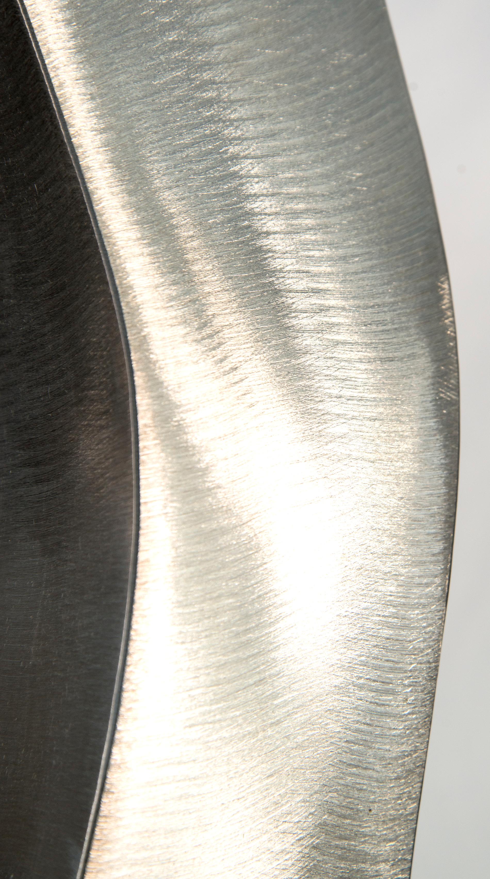 A Glimpse of Fun - contemporary, abstract, forged stainless steel sculpture - Contemporary Sculpture by Kevin Robb