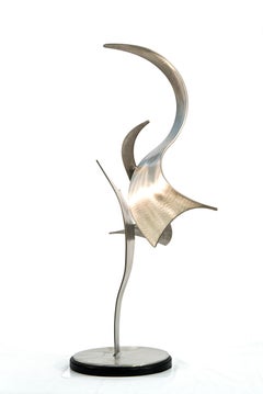 Elegant Movements 194 - scultura contemporanea, astratta e forgiata in acciaio inossidabile