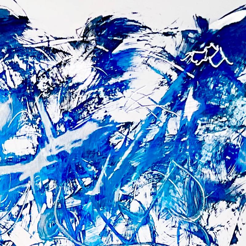 blue jay acrylic painting