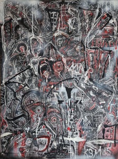 Il dipinto di street art di Kevin Murphy, "Una notte buia".