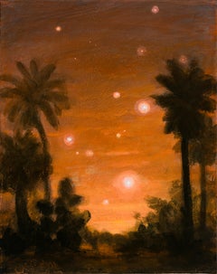 Celestial Bodies with Four Palm Trees 